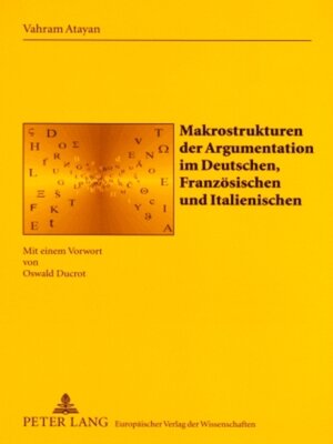 cover image of Makrostrukturen der Argumentation im Deutschen, Französischen und Italienischen